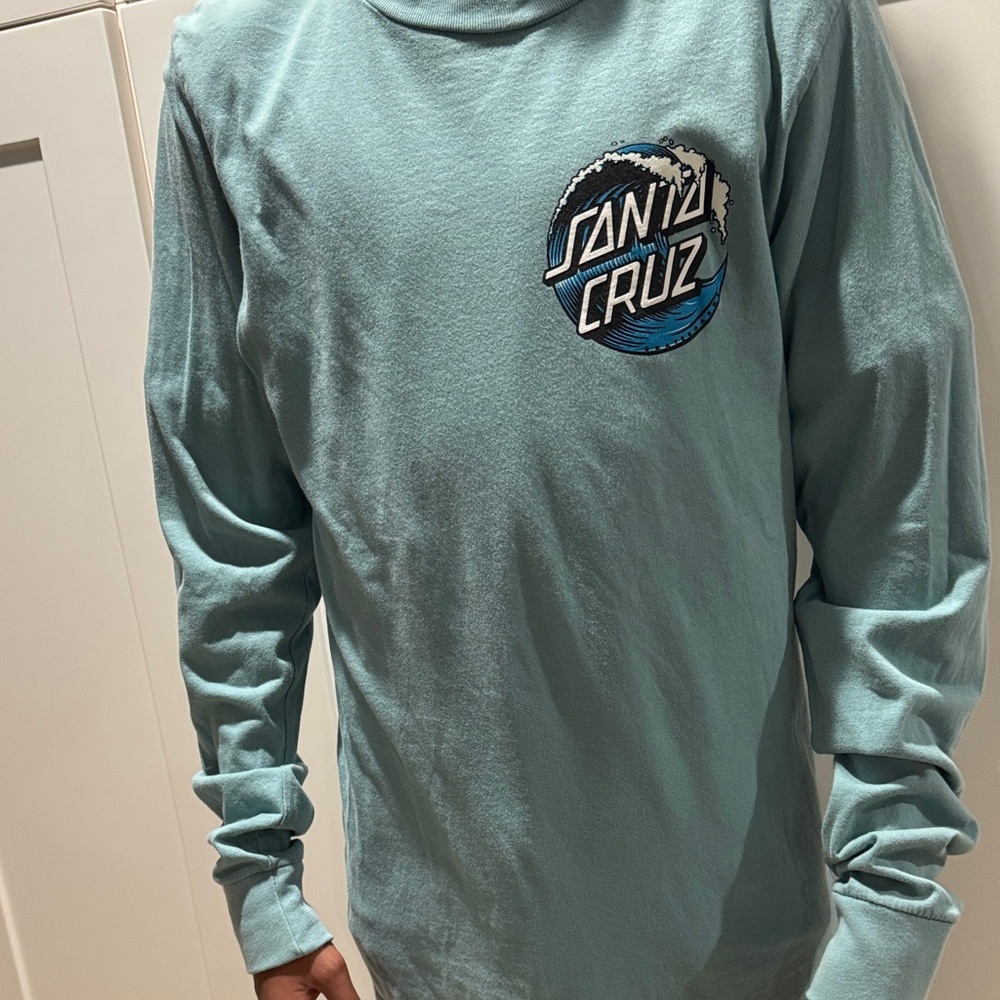 Santa Cruz Skateboards Teal Long Sleeve Tee